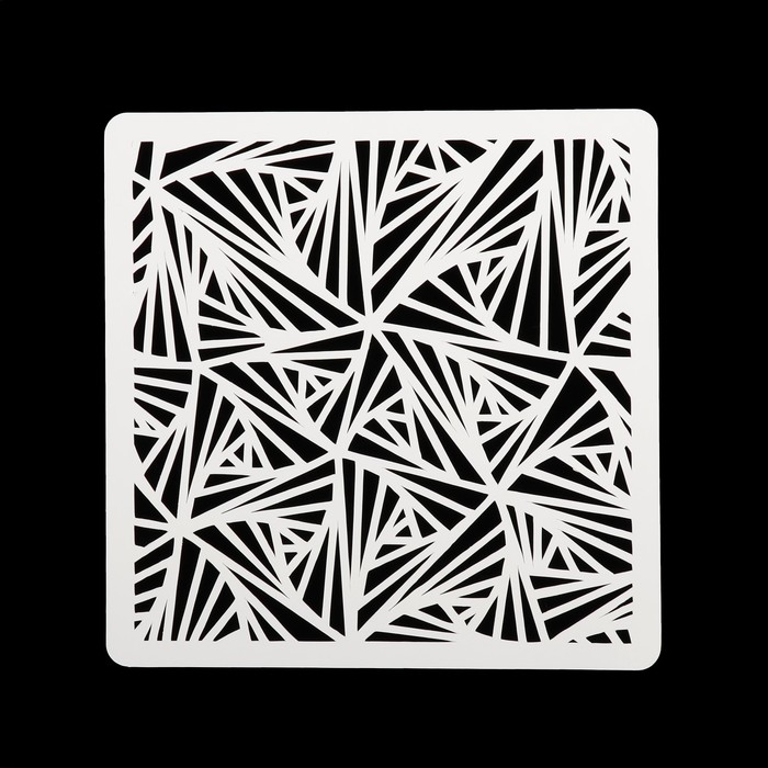 Трафарет квадратный "Морозец" 15х15 см