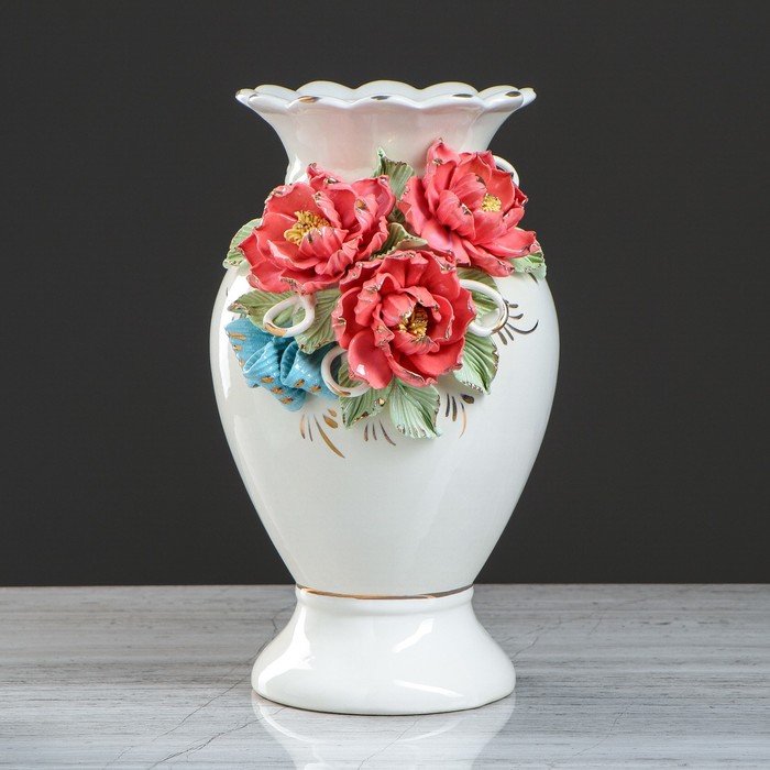 Ваза "Лидия" лепка 30 см микс