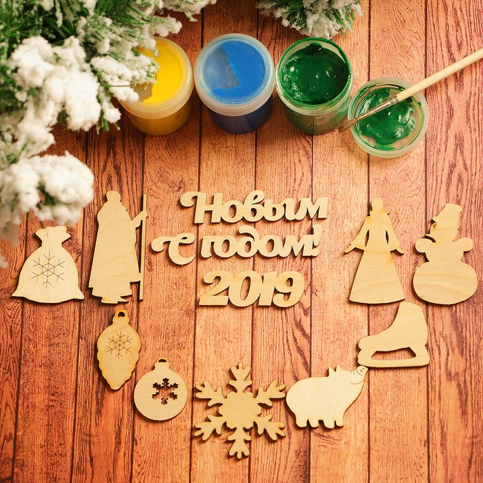 Набор для творчества «Символ года 2019», 12 фигурок