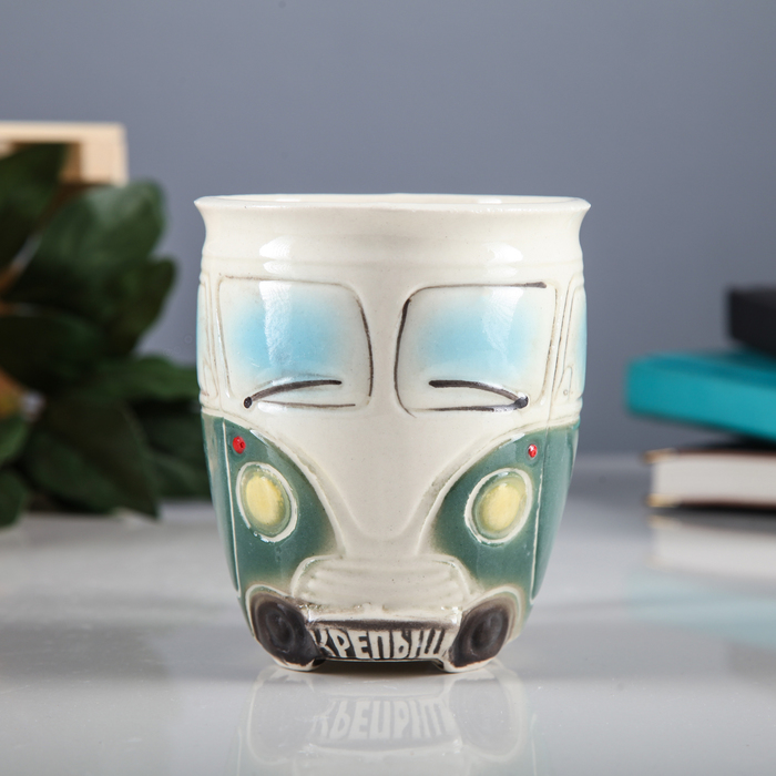 Кружка 400 мл "Крепыш" зеленая
