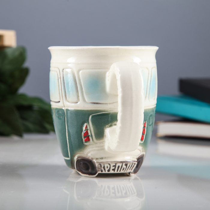 Кружка 400 мл "Крепыш" зеленая