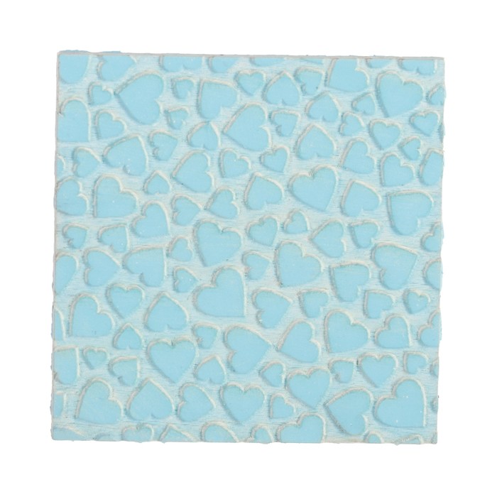 Штамп "Фон с сердечками" 4х4 см