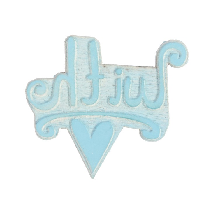 Штамп "With" 3х3,3 см