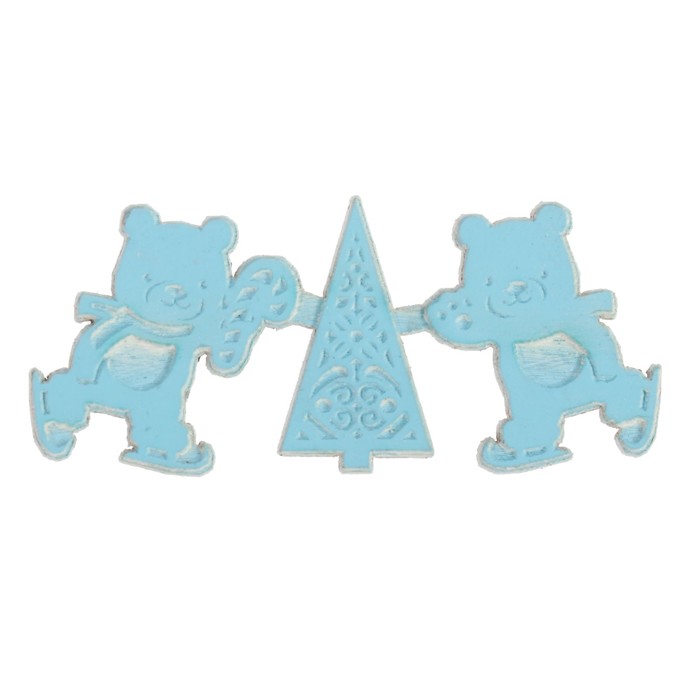 Штамп "Мишутки у ёлочки" 5х2,1 см