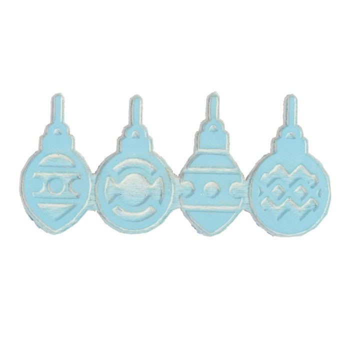 Штамп "Елочные игрушки" 4,8х2,3 см