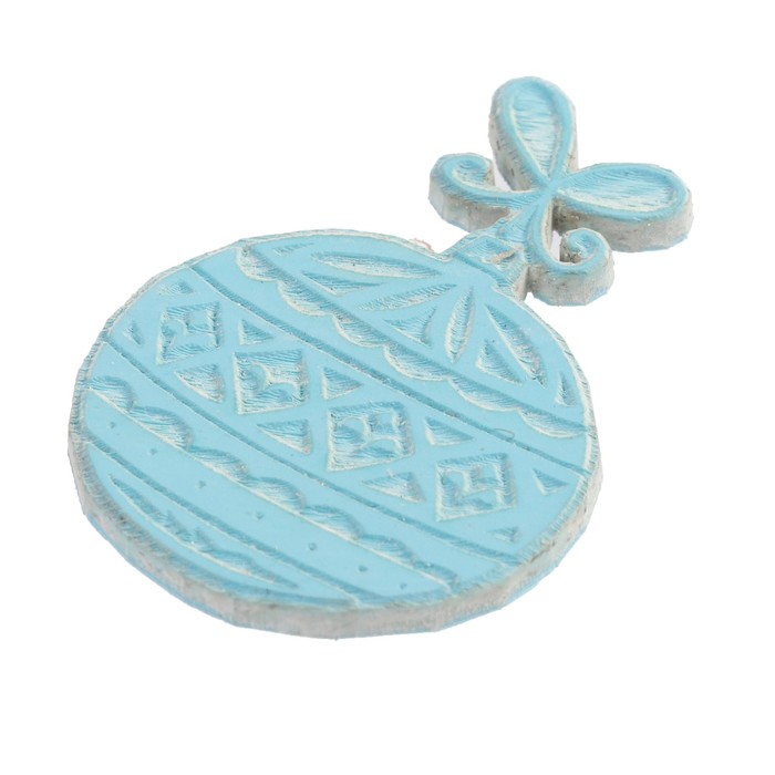 Штамп "Ёлочная игрушка с ромбиками" 2,6х3,7 см