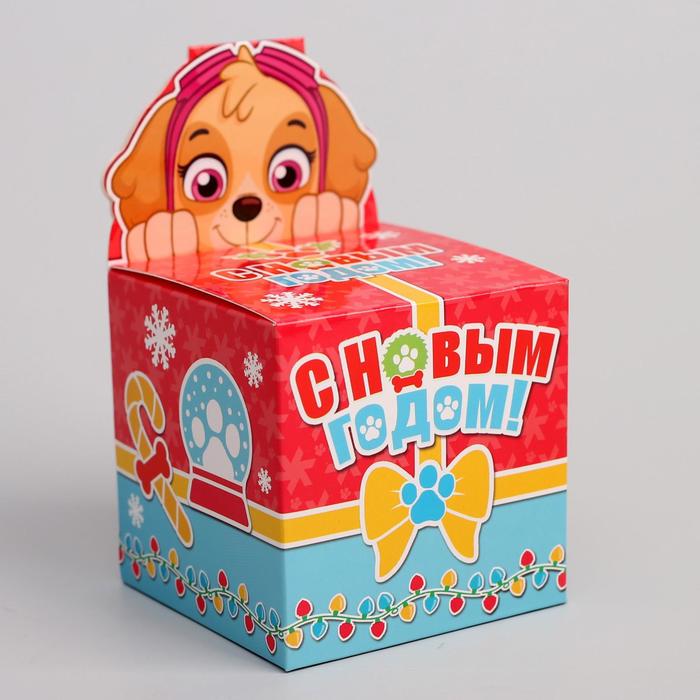 Коробка складная PAW PATROL "Мечтай! Улыбайся!", 8 х 8 х 8 см