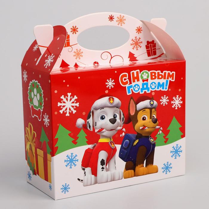 Коробка складная PAW PATROL "Доставка подарков", 15 х 12 х 7 см