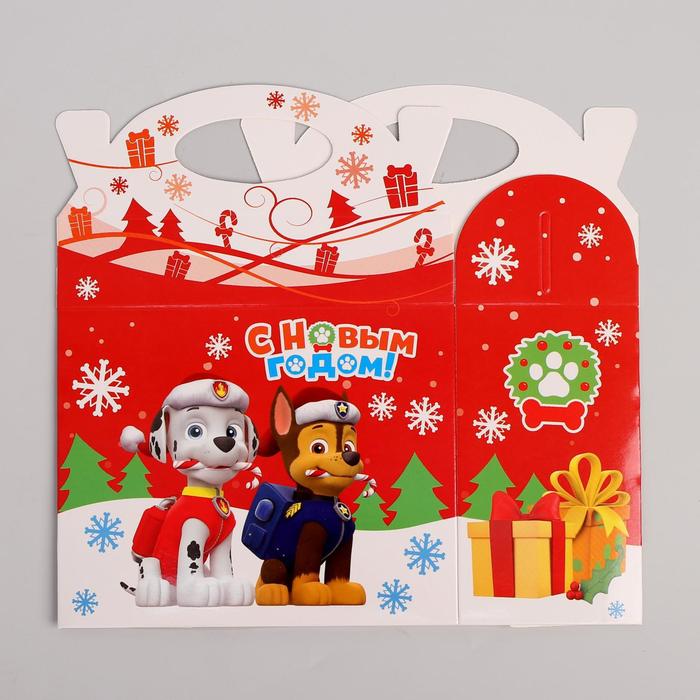 Коробка складная PAW PATROL "Доставка подарков", 15 х 12 х 7 см