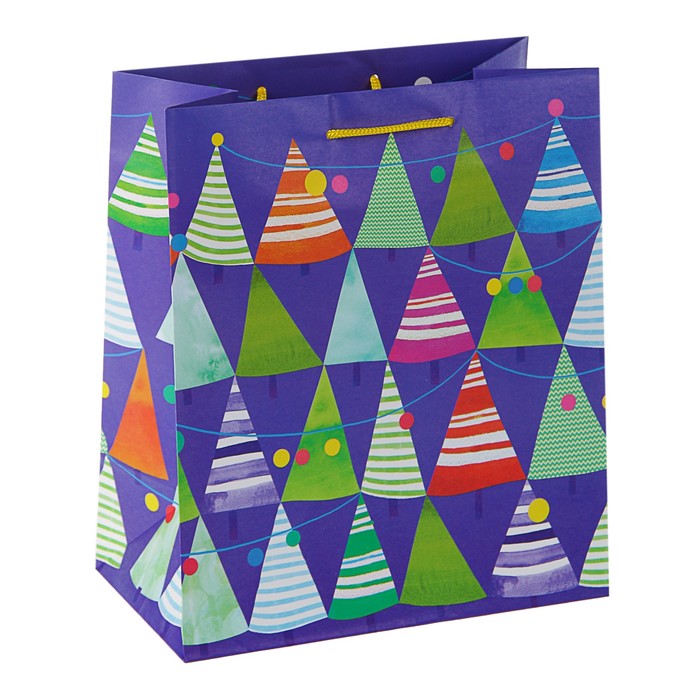 Пакет подарочный "Елочки-иголочки", 20 х 24 х10,2 см