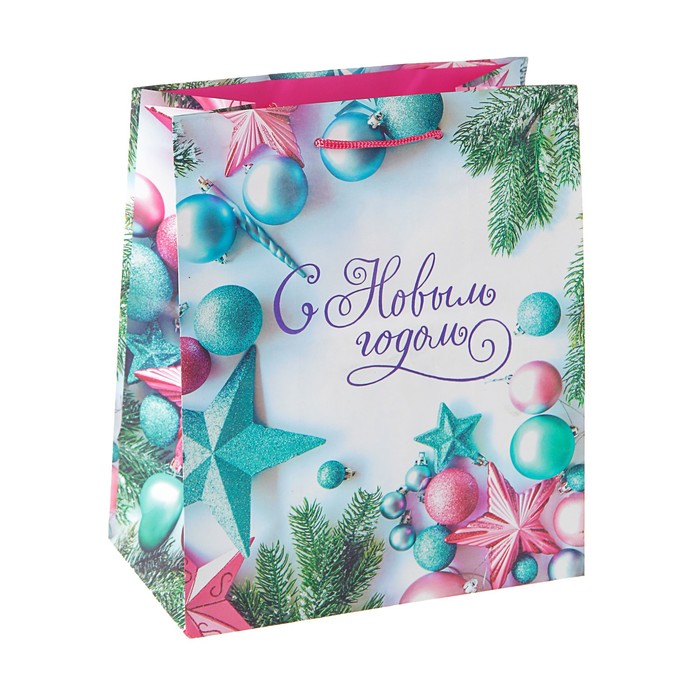 Пакет подарочный "С Новым Годом", 20 х 24 х10,2 см