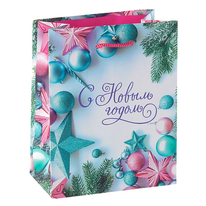 Пакет подарочный "С Новым Годом", 11,4 х 11,4 см