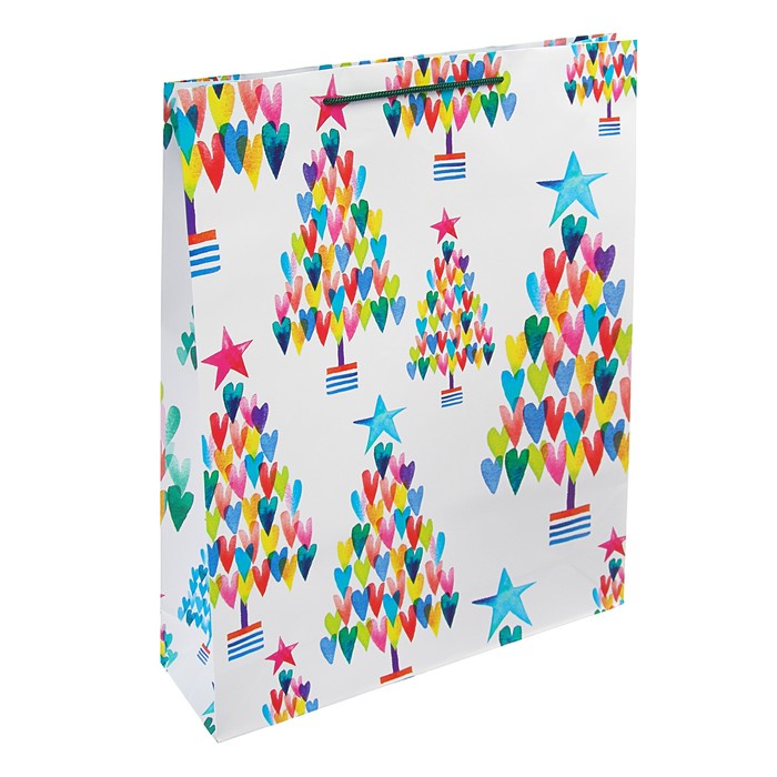 Пакет подарочный "Зима в волшебнем лесу", 33 х 42,5 х 10 см