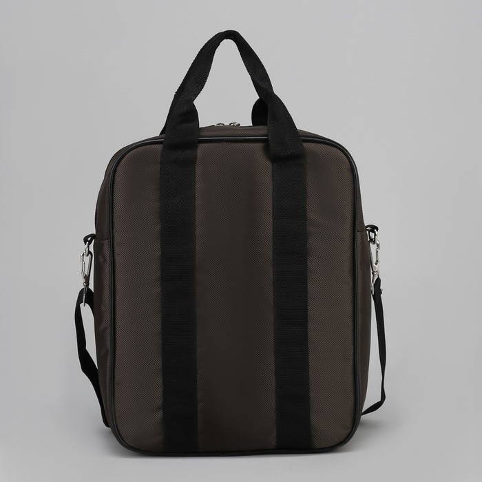 Сумка молодёжная, отдел на молнии, длинный ремень, цвет тёмно-оливковый