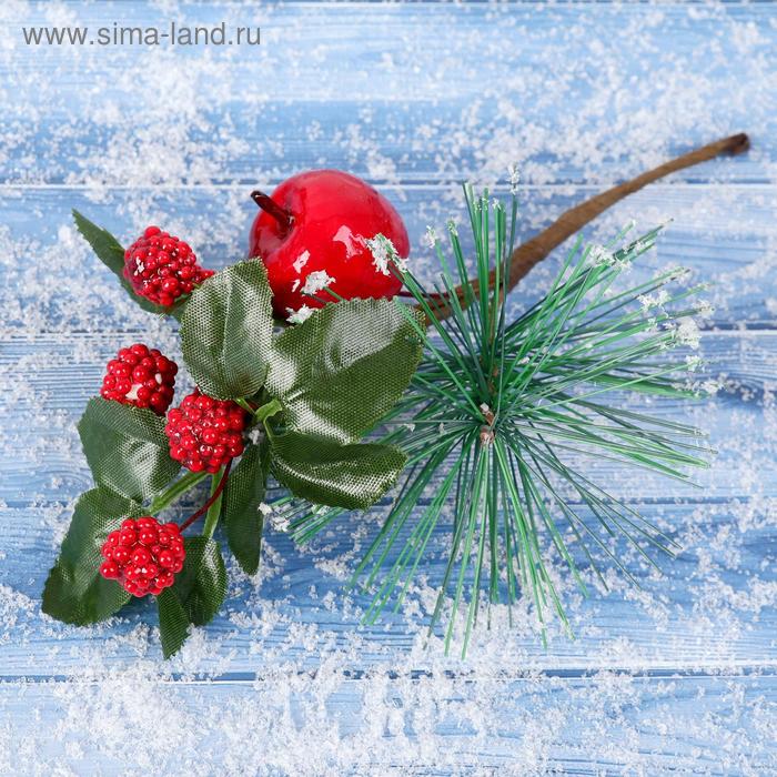 фото Декор "зимние мечты" 20 см, шарики ягод зимнее волшебство