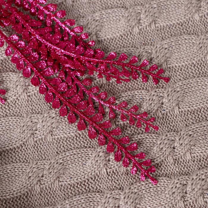 Декор блеск "Кустовые веточки" 25 см, микс