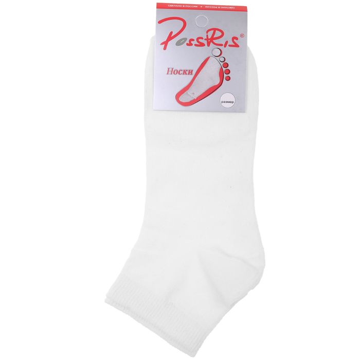 Носки женские спортивные M-436 цвет белый, р-р 25