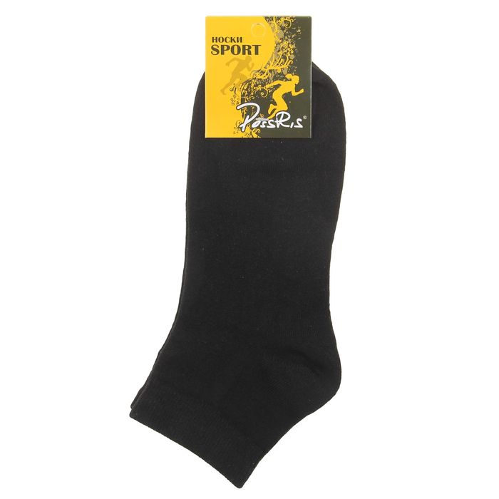 Носки женские спортивные M-436 цвет чёрный, р-р 23