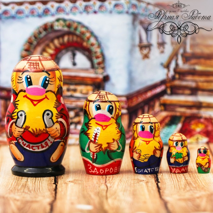Матрешка 5 кукольная "Домовой" 10 см