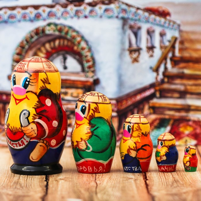 Матрешка 5 кукольная "Домовой" 10 см