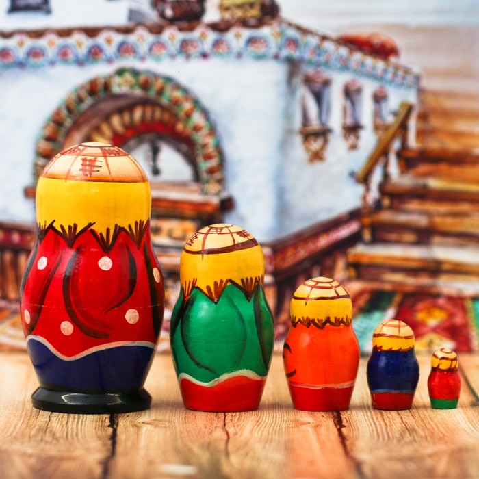 Матрешка 5 кукольная "Домовой" 10 см