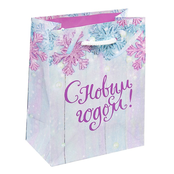 Пакет подарочный "Новый Год", 11,4 х 11,4 см