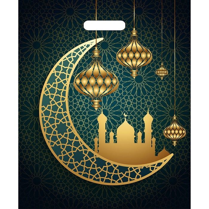 Пакет "Сказочный восток", полиэтиленовый с вырубной ручкой, 45х38 см, 60 мкм