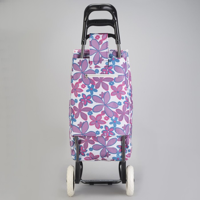 Сумка хозяйственная на тележке "Цветы"