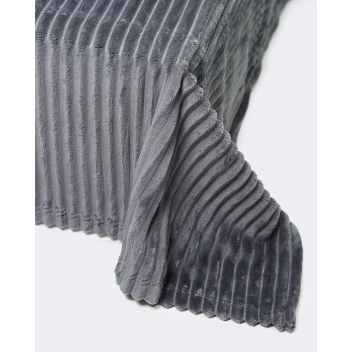 Плед Bali, размер 200х200 см, цвет тёмно-серый, микрофибра