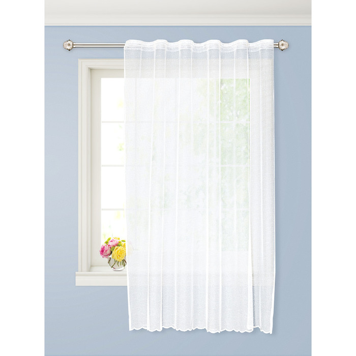 Штора для кухни 145х270 см тюль, пэ 100%