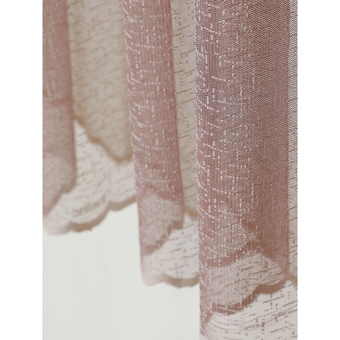 Штора для кухни 145х170 см тюль, пэ 100%