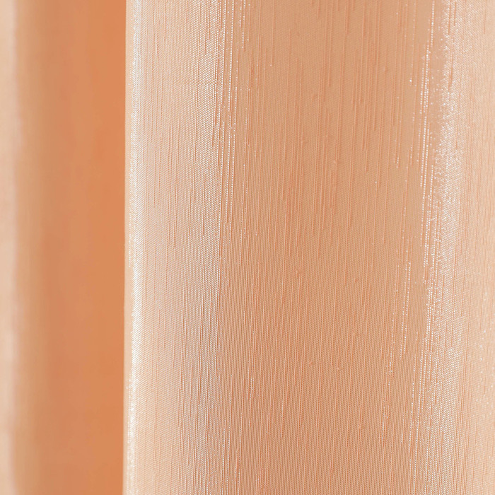 Штора портьерная 145х270 см атлас, цв.персиковый, пэ 100%