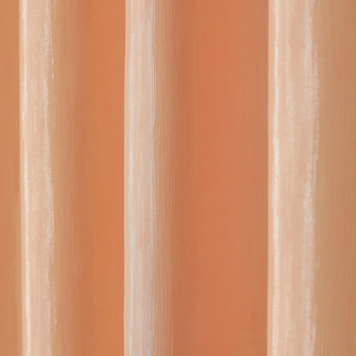 Штора портьерная 145х270 см атлас, цв.персиковый, пэ 100%