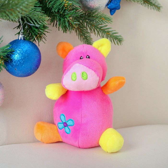 Мягкая игрушка "Свин разноцветные лапки"