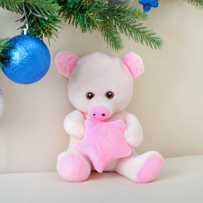 Мягкая игрушка "Хрюшка в лапках звёздочка"