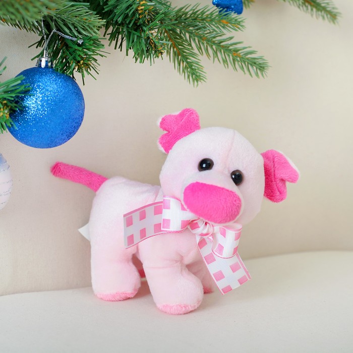 Мягкая игрушка "Свинюшка с бантом"