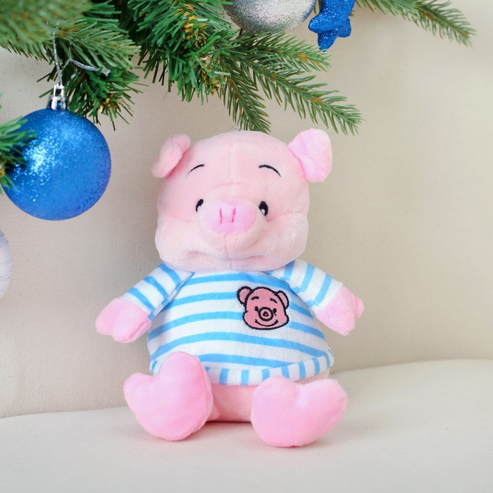Мягкая игрушка "Хрюша футболка в полоску"