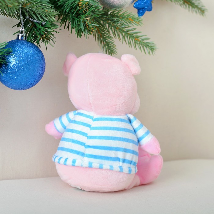 Мягкая игрушка "Хрюша футболка в полоску"