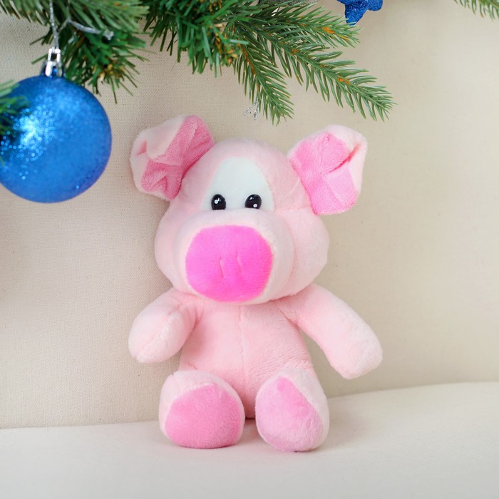 Мягкая игрушка "Хрюшка большие ушки" 14 см