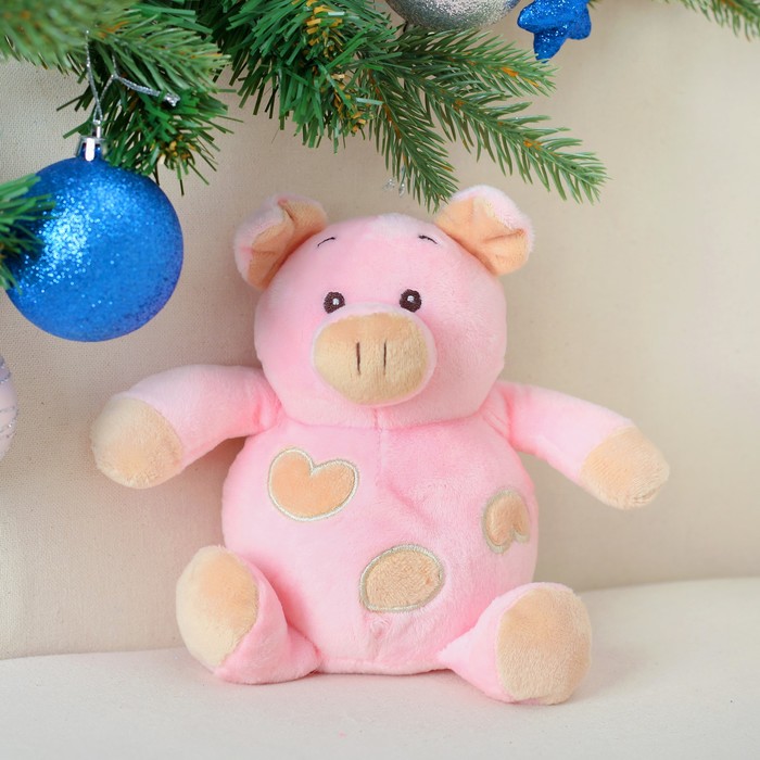 Мягкая игрушка "Пятнистая свинка" 16 см