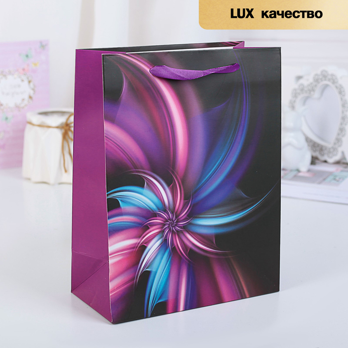 Пакет подарочный "Вихрь", люкс, 18 х 9 х 23 см
