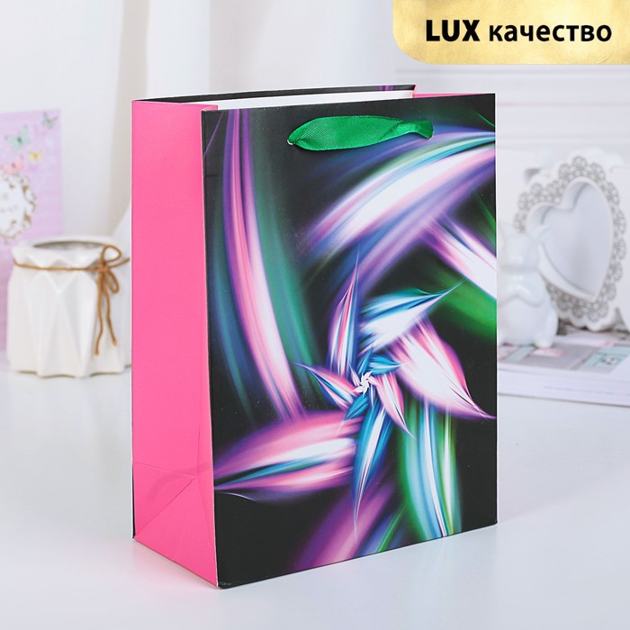 Пакет подарочный "Вихрь", люкс, 18 х 9 х 23 см