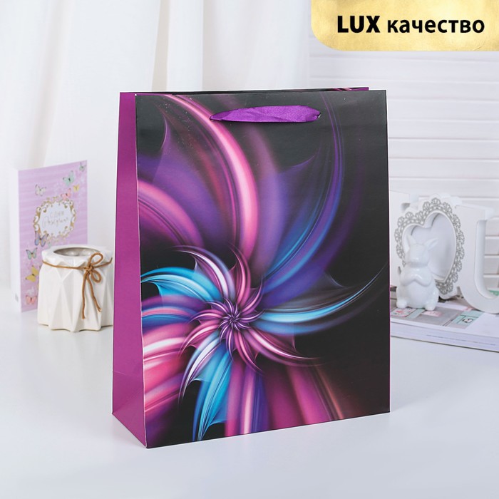 Пакет подарочный "Вихрь", люкс, 26 х 10 х 32 см