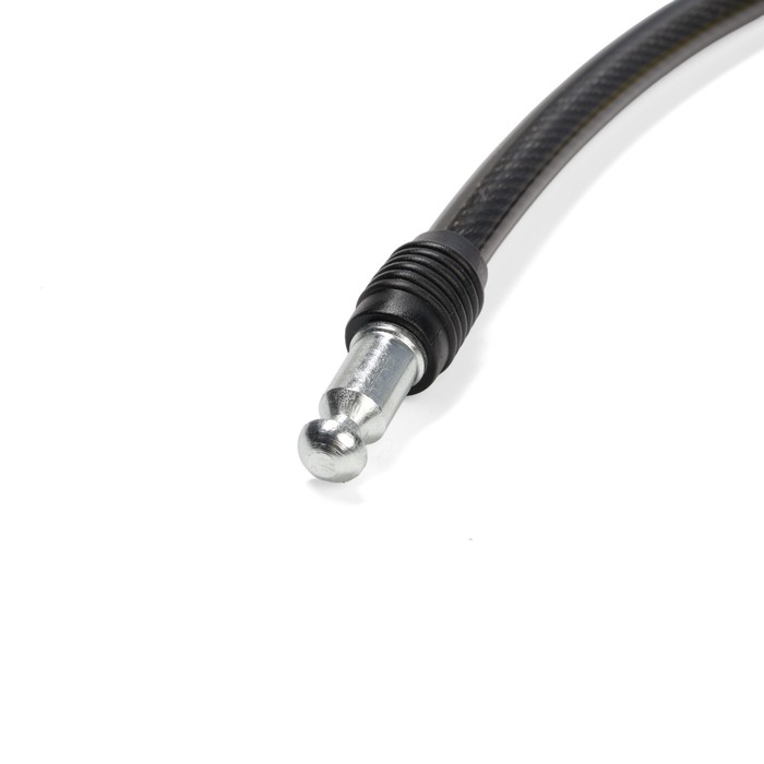 Замок навесной велосипедный Tundra Comfort, 10х800 мм, перфорированный ключ с пласт. ручкой