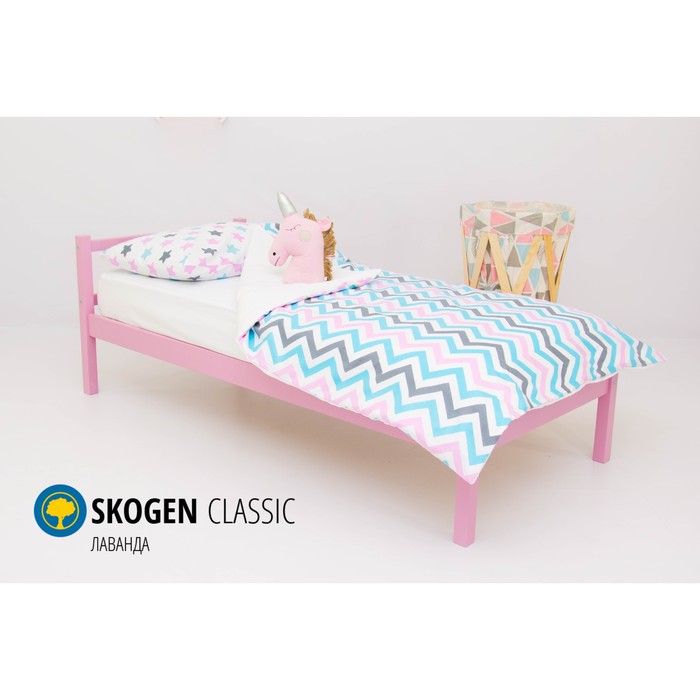 Детская кровать Бельмарко Skogen classic, без ящика, лаванда