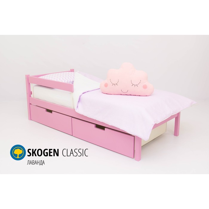 Детская кровать Бельмарко Skogen classic, без ящика, лаванда