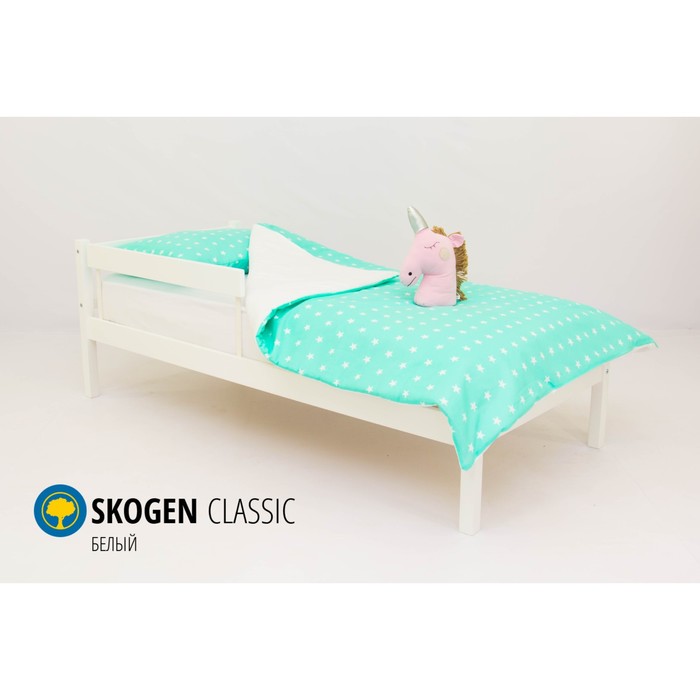 Детская кровать Бельмарко Skogen classic, без ящика, белая