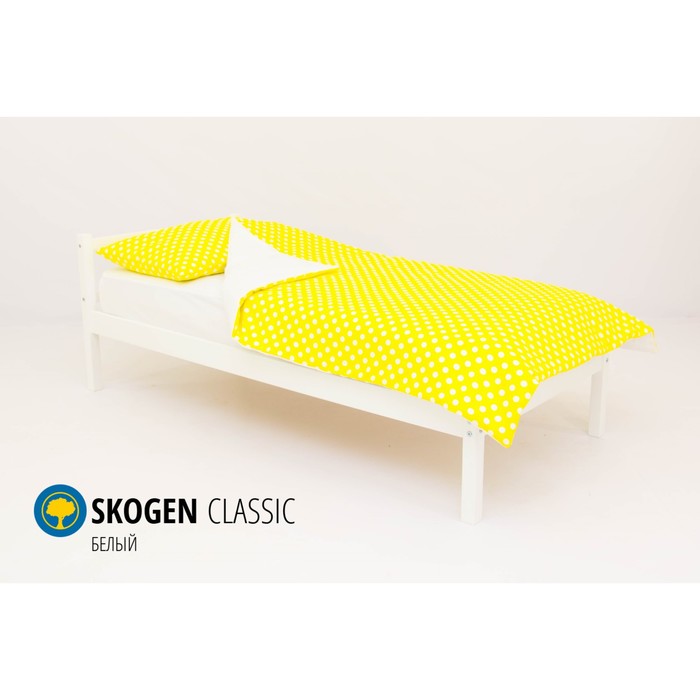 Детская кровать Бельмарко Skogen classic, без ящика, белая