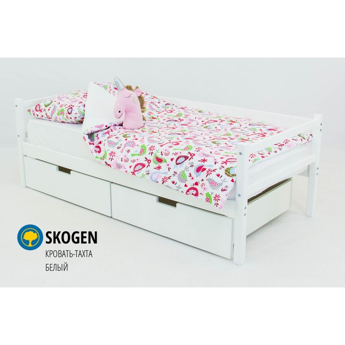 Детская кровать-тахта Skogen, без ящика, белая