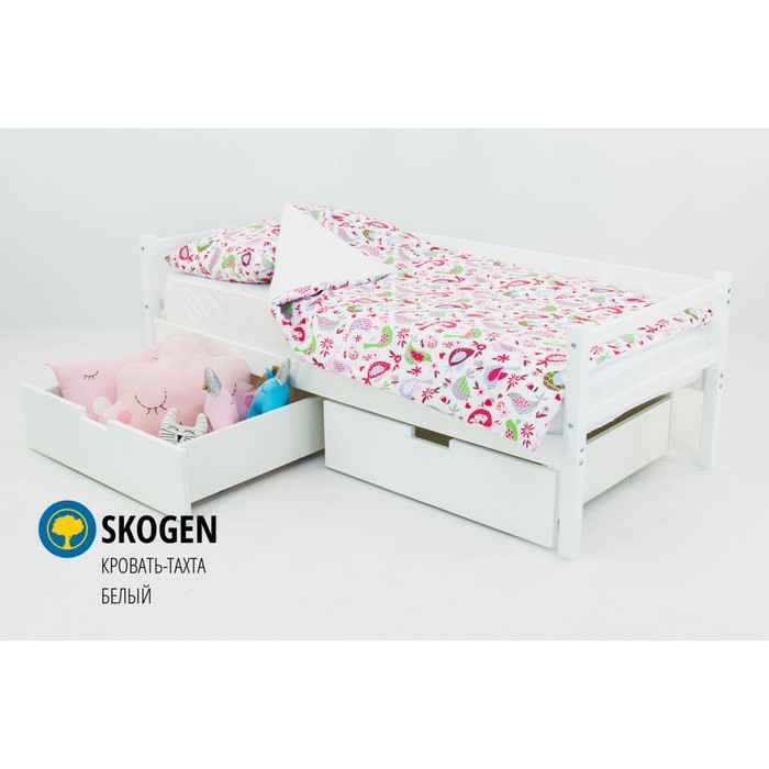 Детская кровать-тахта Skogen, без ящика, белая
